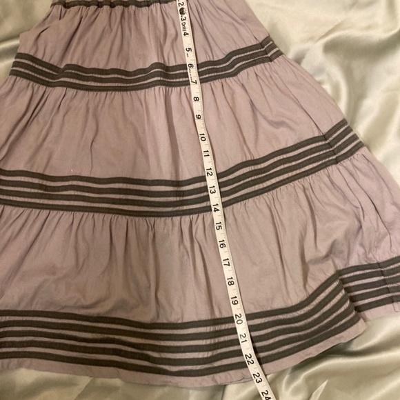 🌟⚡️HOST PICK🌟 Avatar Fair Trade Gray Tiny Waist Peasant Skirt W/Stripes XXS-XS - Picture 8 of 13